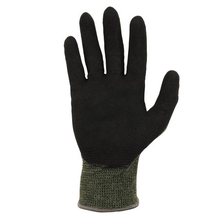 Proflex By Ergodyne ANSI A4 Nitrile Coated CR Gloves 12-Pair, Green, Size XL 7042-12PR